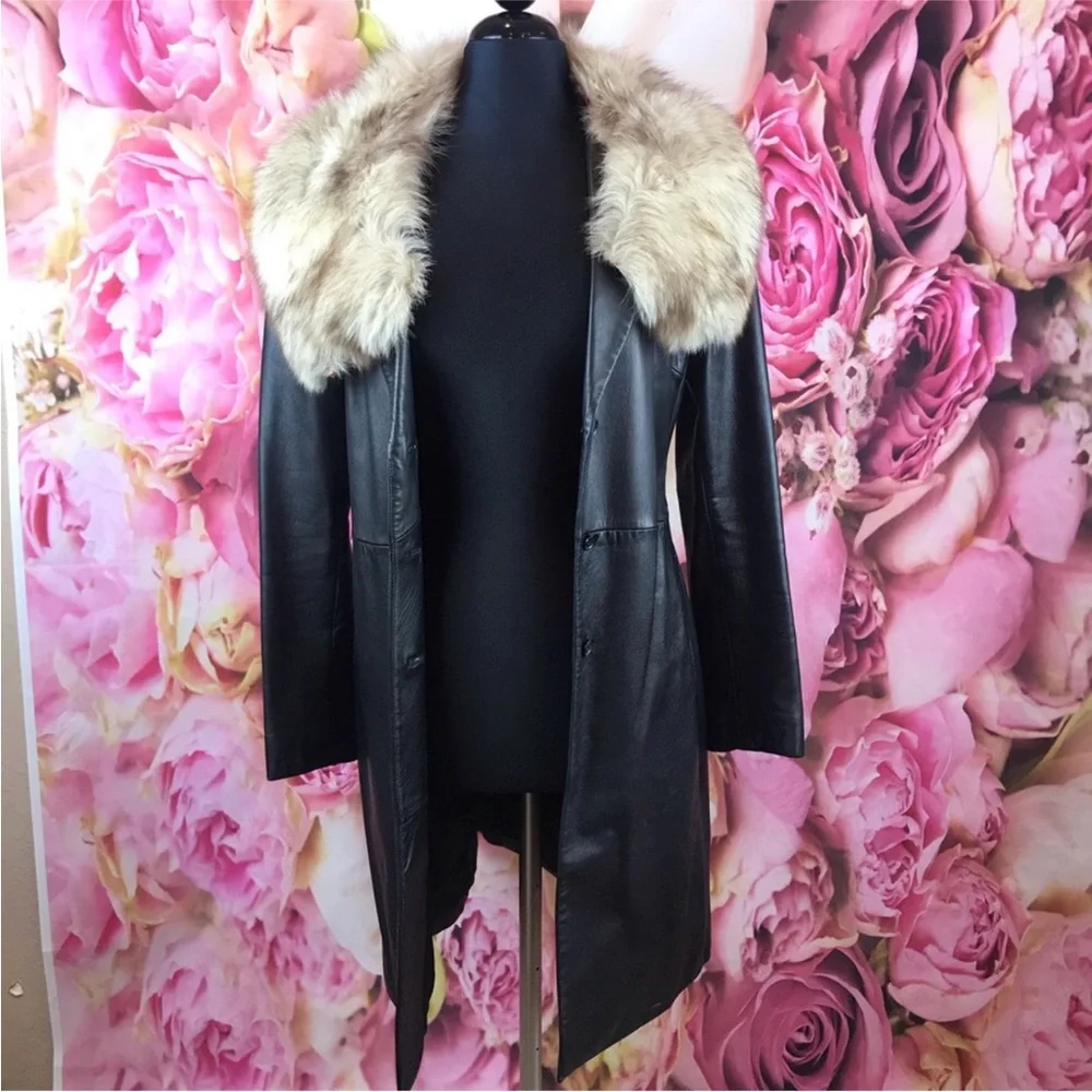 •Express•Leather Jacket - Picture 6 of 7